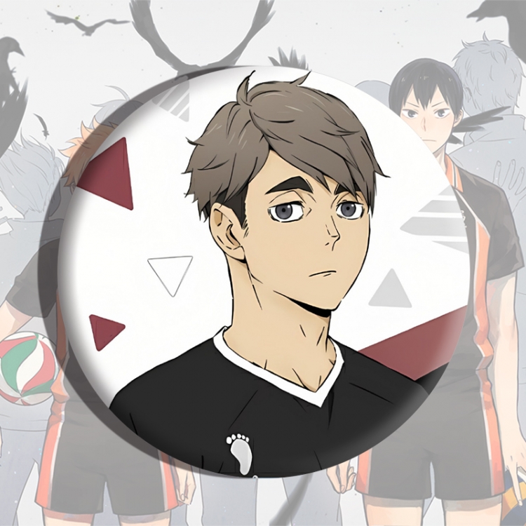 Haikyuu!! Anime tinplate brooch badge price for 5 pcs