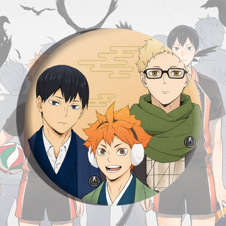 Haikyuu!! Anime tinplate brooch badge price for 5 pcs