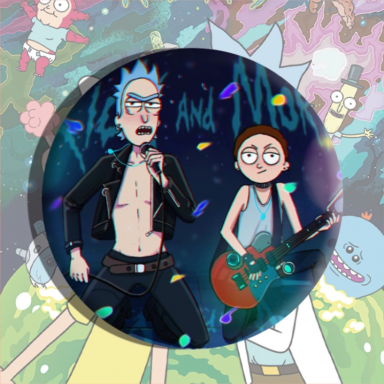 Rick and Morty Anime tinplate brooch badge price for 5 pcs