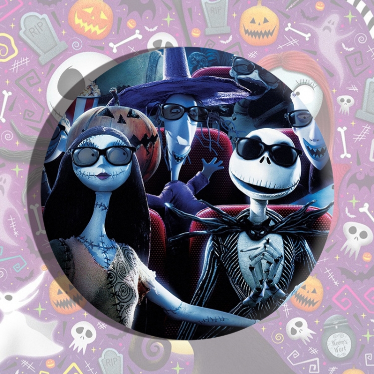 The Nightmare Before Christmas Anime tinplate brooch badge price for 5 pcs
