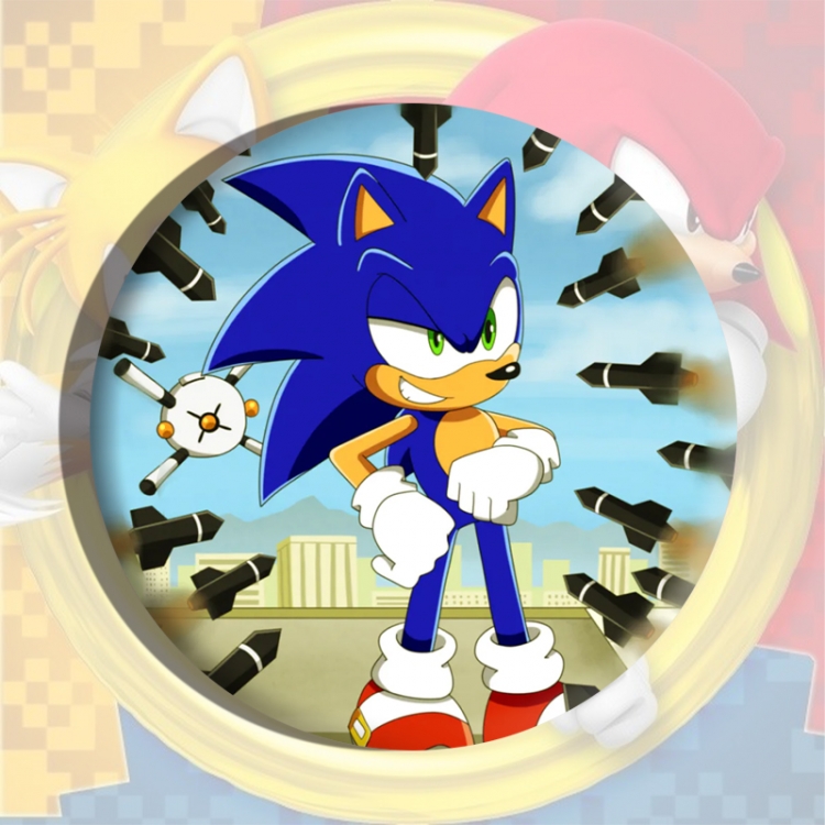 Sonic The Hedgehog Anime tinplate brooch badge price for 5 pcs