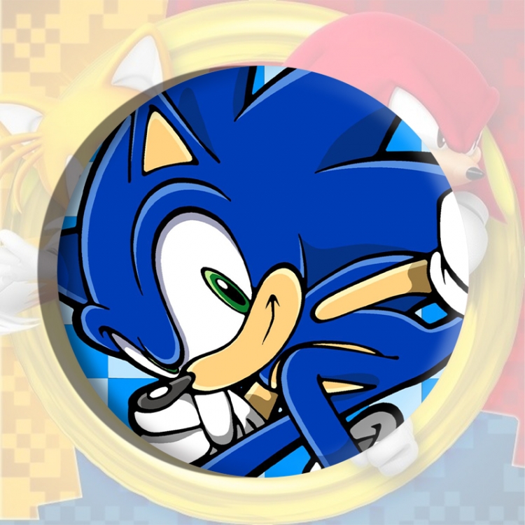 Sonic The Hedgehog Anime tinplate brooch badge price for 5 pcs