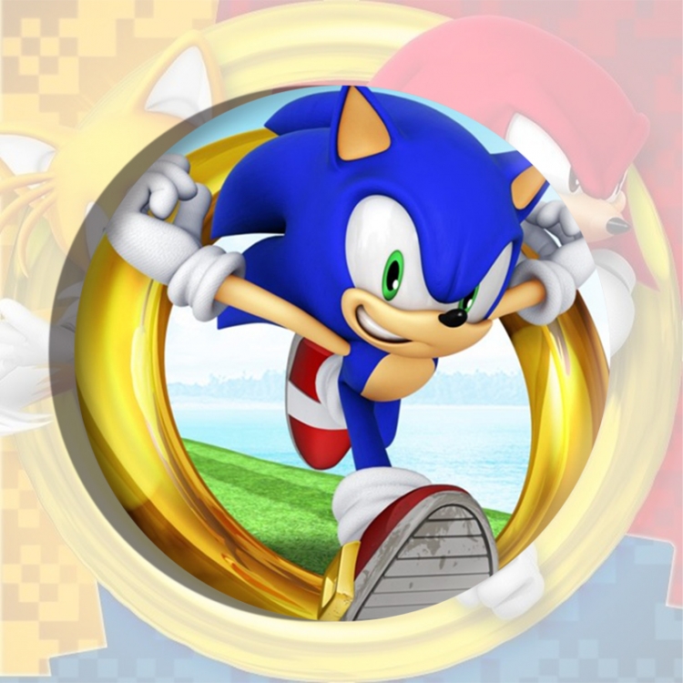 Sonic The Hedgehog Anime tinplate brooch badge price for 5 pcs