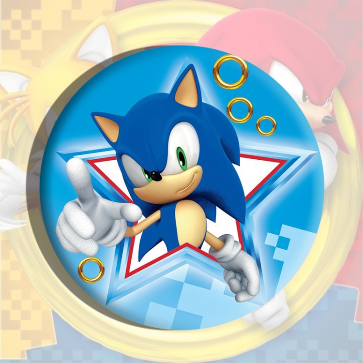 Sonic The Hedgehog Anime tinplate brooch badge price for 5 pcs