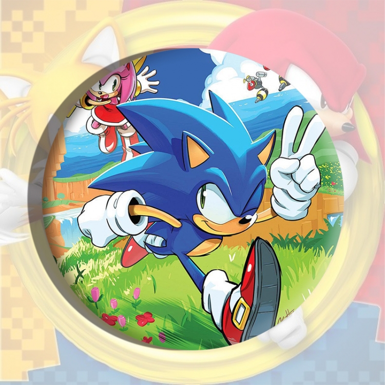 Sonic The Hedgehog Anime tinplate brooch badge price for 5 pcs
