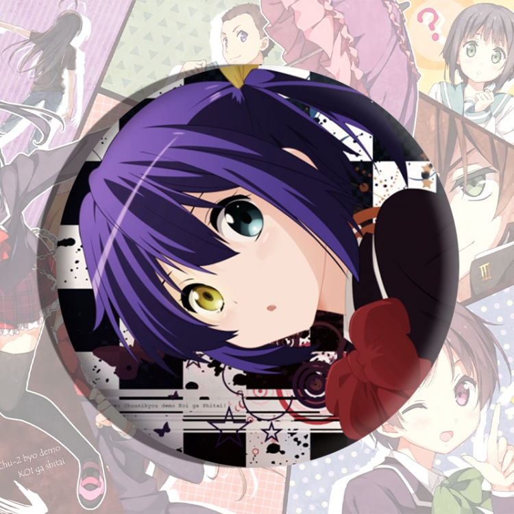 Chuunibyou Demo Koi Ga Shitai Anime tinplate brooch badge price for 5 pcs