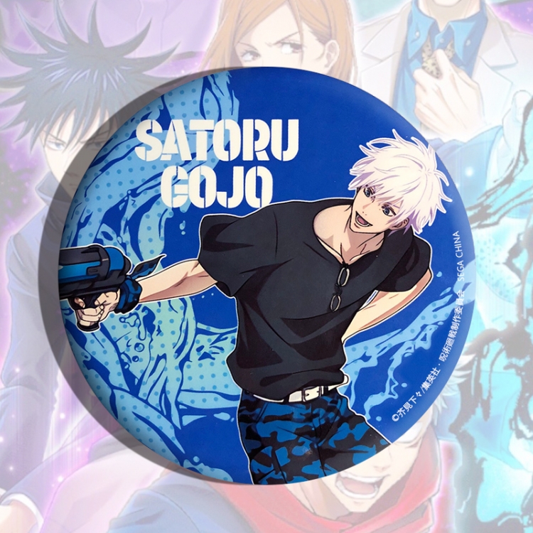 Jujutsu Kaisen Anime tinplate brooch badge price for 5 pcs