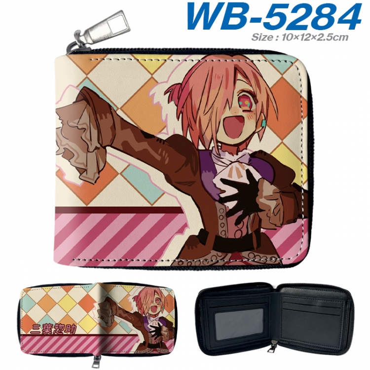 Toilet-bound Hanako-kun Anime color short full zip folding wallet 10x12x2.5cm