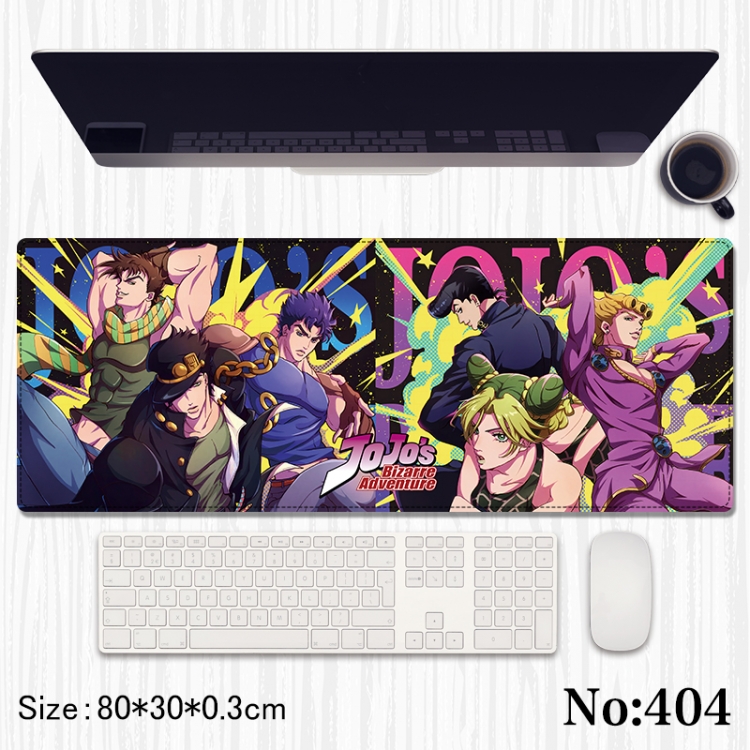 JoJos Bizarre Adventure Anime peripheral computer mouse pad office desk pad multifunctional pad 80X30X0.3cm
