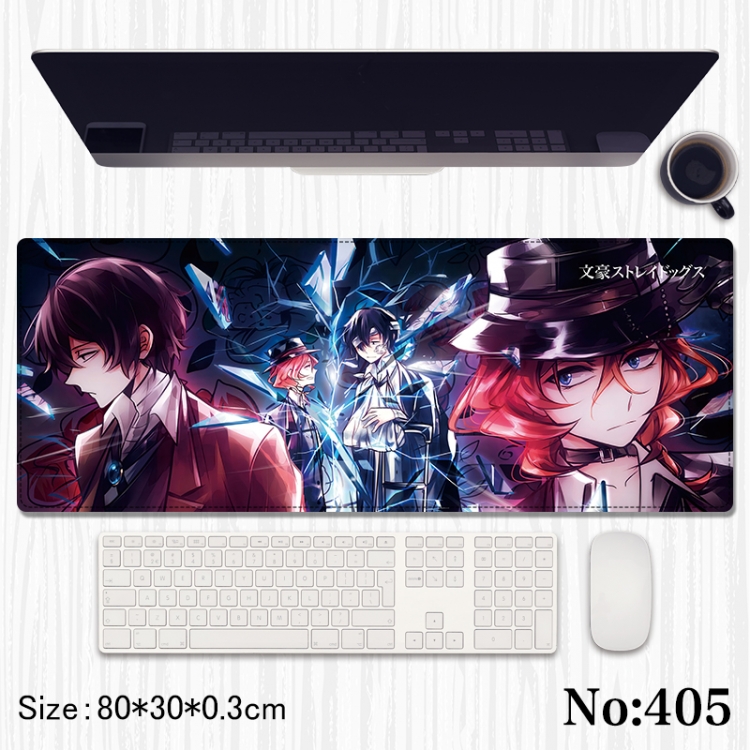 Bungo Stray Dogs Anime peripheral computer mouse pad office desk pad multifunctional pad 80X30X0.3cm