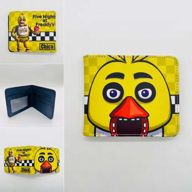 Five Nights at Freddys Full color Two fold short card case wallet 11X9.5CM  