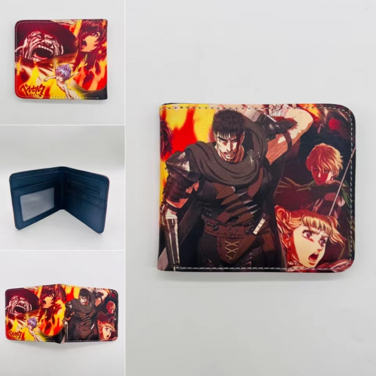 Berserk Full color Two fold short card case wallet 11X9.5CM  