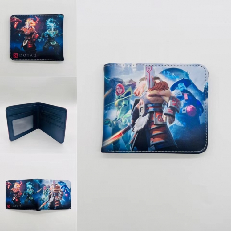 DOTA  Full color Two fold short card case wallet 11X9.5CM