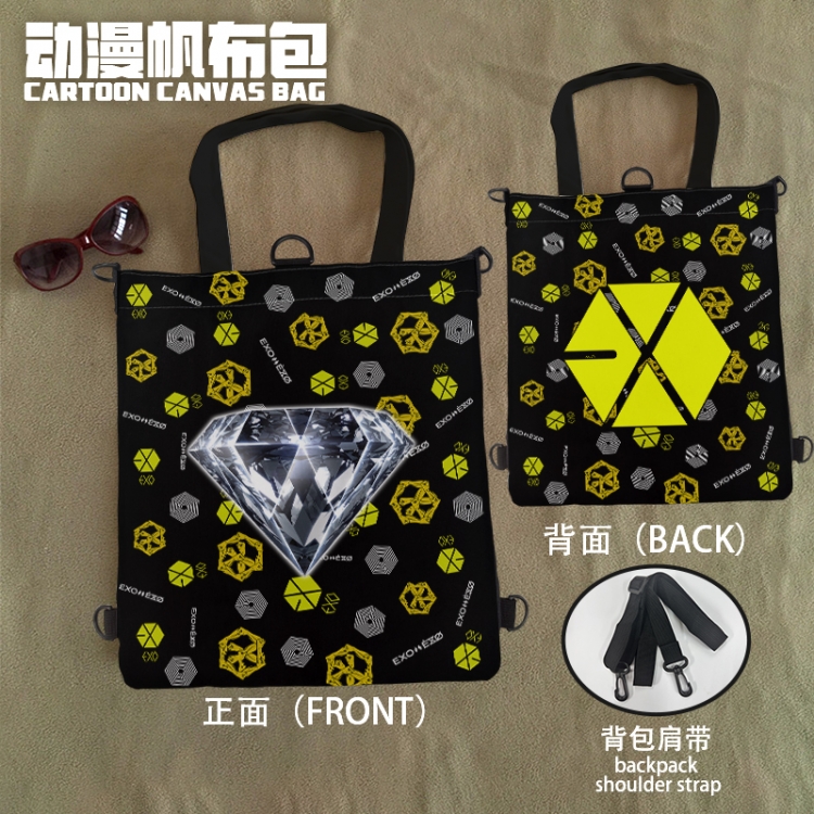 EXO Anime Canvas Bag Shoulder Shopping Bag 33x37cm