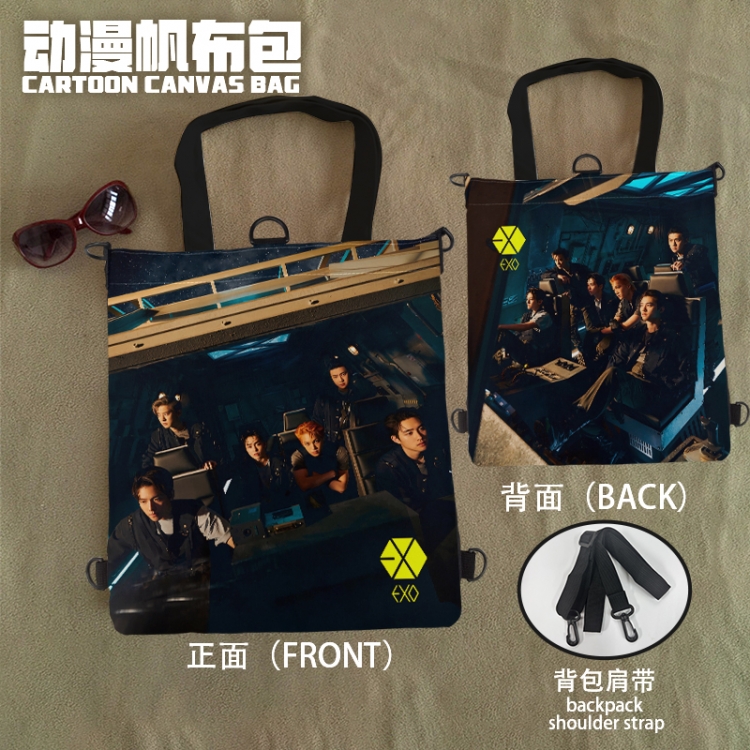 EXO Anime Canvas Bag Shoulder Shopping Bag 33x37cm