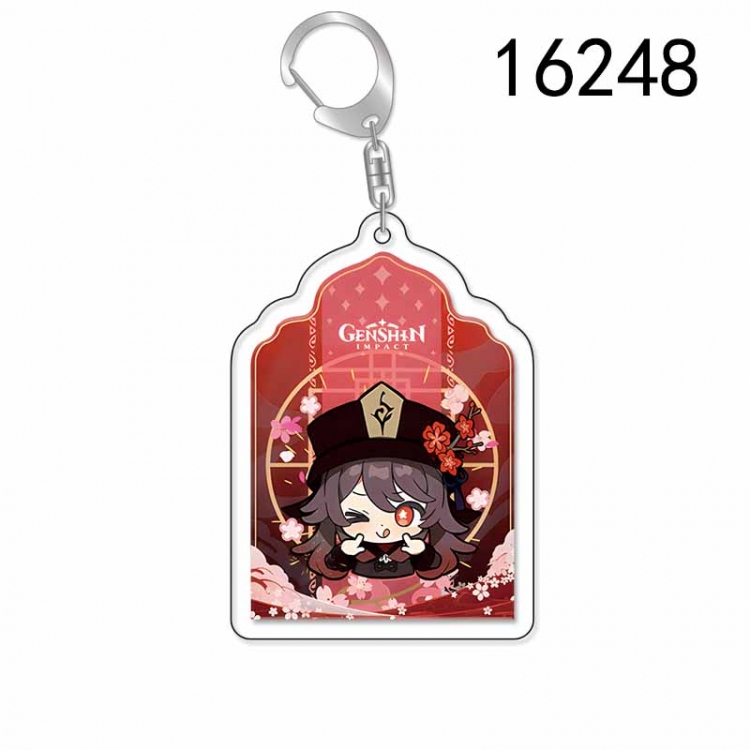 Genshin Impact Anime Acrylic Keychain Charm price for 5 pcs