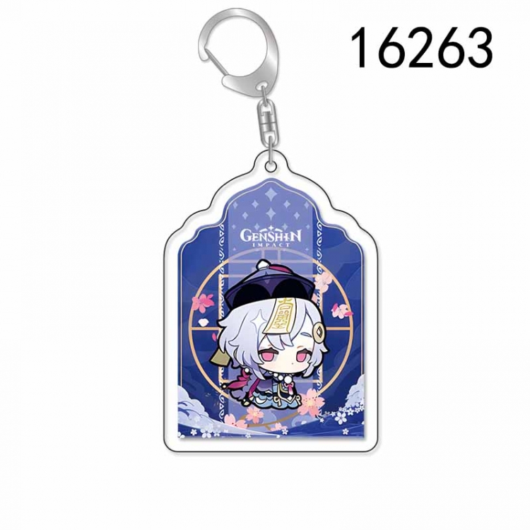 Genshin Impact Anime Acrylic Keychain Charm price for 5 pcs