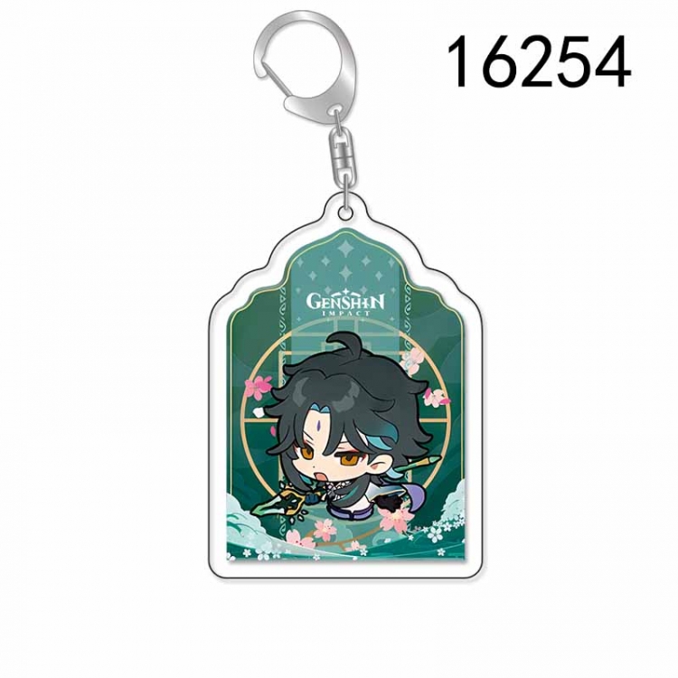 Genshin Impact Anime Acrylic Keychain Charm price for 5 pcs