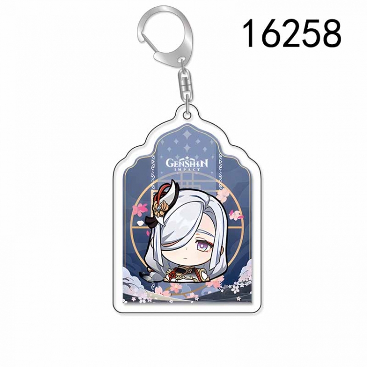 Genshin Impact Anime Acrylic Keychain Charm price for 5 pcs