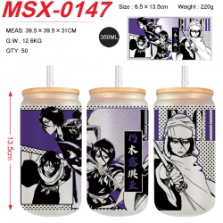 Bleach Anime frosted glass cup...