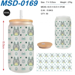 TOTORO Anime frosted glass cup...