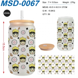 Naruto Anime frosted glass cup...