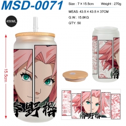 Naruto Anime frosted glass cup...