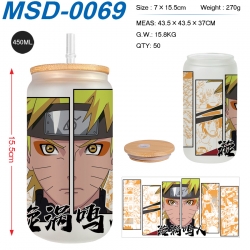 Naruto Anime frosted glass cup...