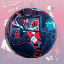 Hazbin Hotel Anime tinplate br...