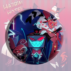 Hazbin Hotel Anime tinplate br...