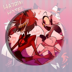 Hazbin Hotel Anime tinplate br...