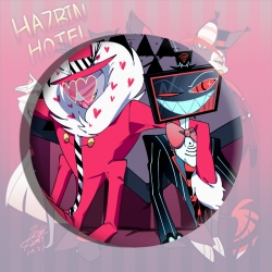 Hazbin Hotel Anime tinplate br...