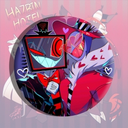 Hazbin Hotel Anime tinplate br...