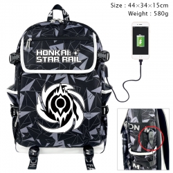 Honkai: Star Rail Anime color shading data line backpack 44X34X15CM