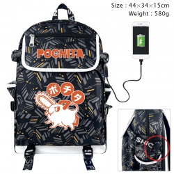 Chainsawman Anime color shading data line backpack 44X34X15CM