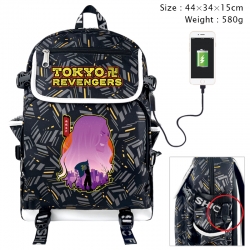 Chainsawman Anime color shading data line backpack 44X34X15CM