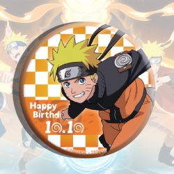 Naruto Anime tinplate brooch b...