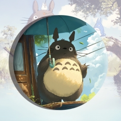 TOTORO Anime tinplate brooch b...