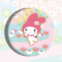 sanrio Anime tinplate brooch b...