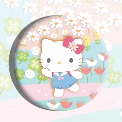 sanrio Anime tinplate brooch b...