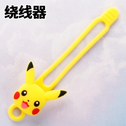  Pokemon Mobile phone computer data cable headphone winding device cable tie hub 10.5x3cm 5G price for 10 pcs