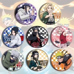 Naruto Anime tinplate brooch b...