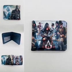 Assassin Creed  Full color Two fold short card case wallet 11X9.5CM