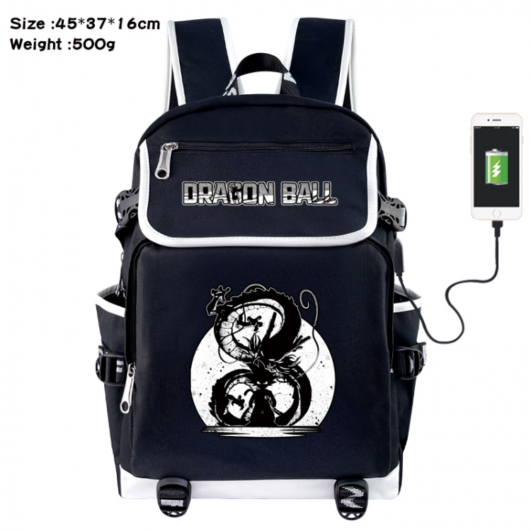 DRAGON BALL Anime Flip Data Cable USB Backpack School Bag 45X37X16CM