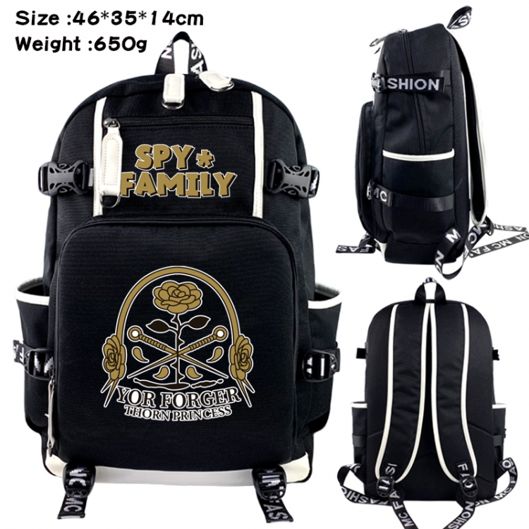 SPYxFAMILY Data USB backpack Cartoon printed student backpack 46X35X14CM 650G