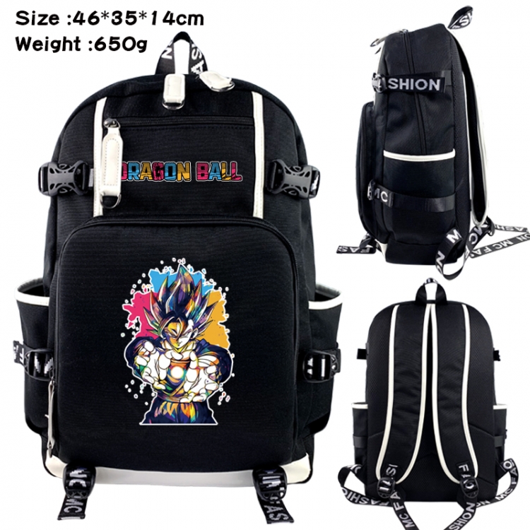 DRAGON BALL Data USB backpack Cartoon printed student backpack 46X35X14CM 650G