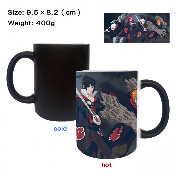 Naruto Anime peripherals color changing ceramic cup tea cup mug 9.5X8.2cm