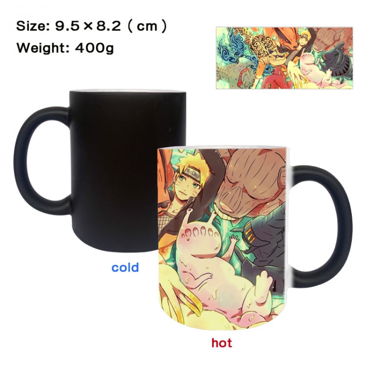 Naruto Anime peripherals color changing ceramic cup tea cup mug 9.5X8.2cm