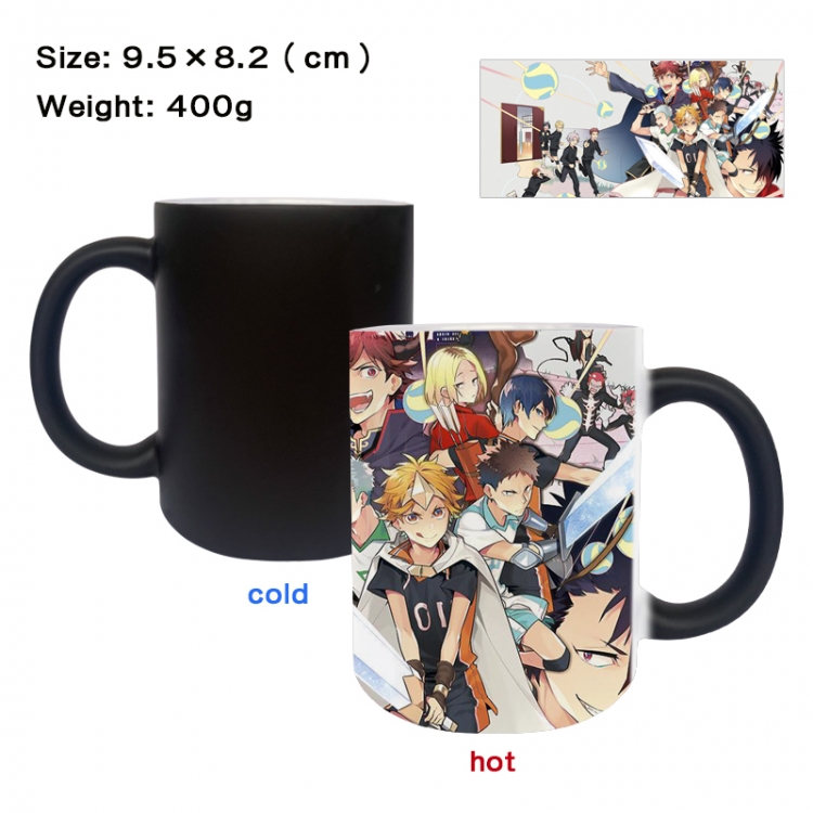 Haikyuu!! Anime peripherals color changing ceramic cup tea cup mug 9.5X8.2cm