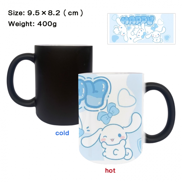 sanrio Anime peripherals color changing ceramic cup tea cup mug 9.5X8.2cm